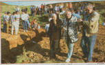 Exhumación fosa de Piedrafita de Babia en julio de 2002 