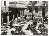 La Plaza de los Cacharros, en La Bañeza. 1918.-